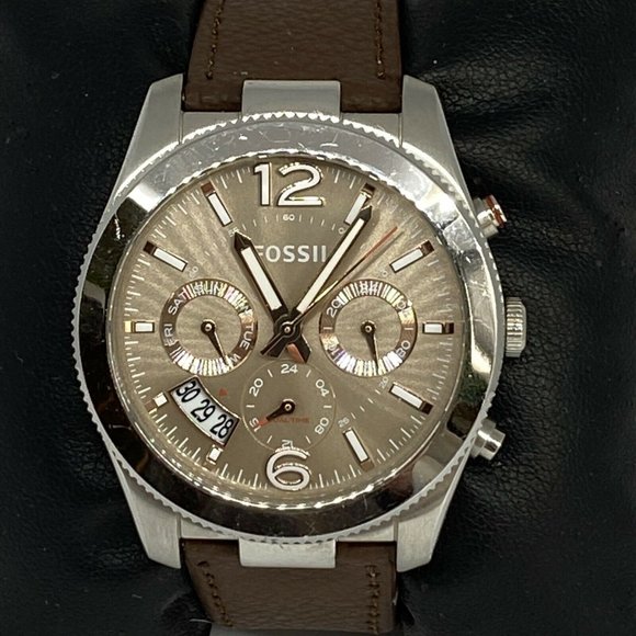 Fossil Perfect Boyfriend ES4146 Women's Brown Leat - Picture 2 of 12